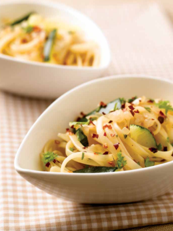 Linguine with Spicy Coriander Sauce: A Zesty Twist on a Classic Dish