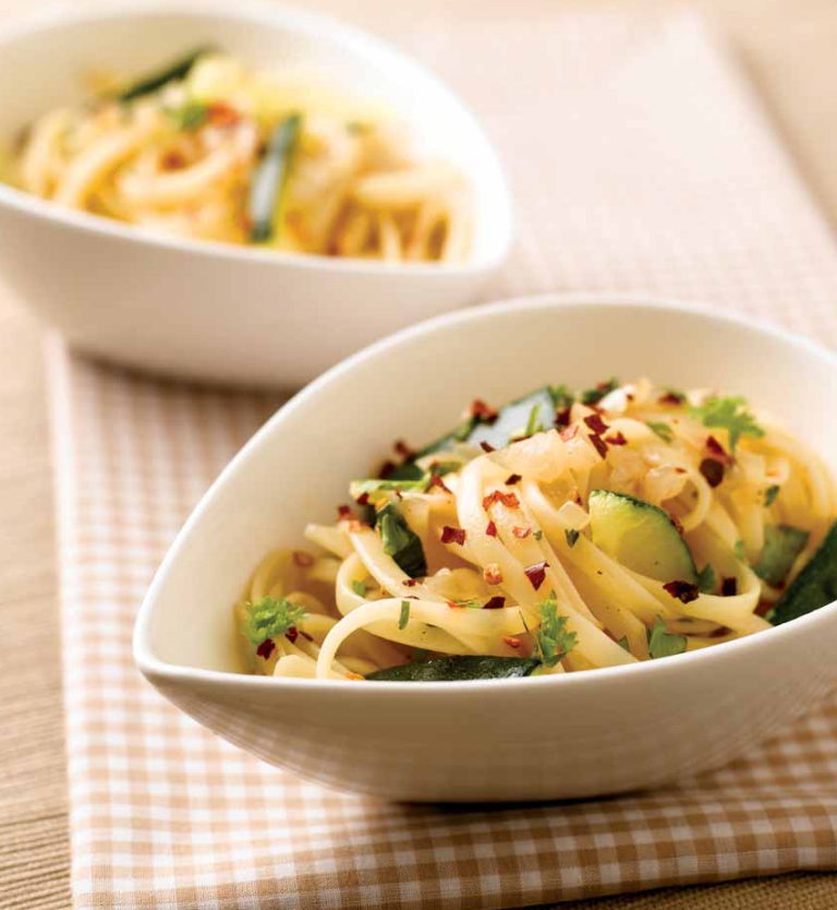 Linguine with Spicy Coriander Sauce: A Zesty Twist on a Classic Dish